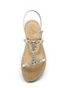 Napoli H White Sandals in white leather with anatomical sole