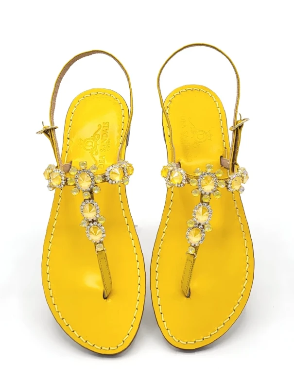 Sandali Gioiello Via Krupp Giallo Burro