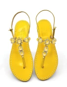 Sandali Gioiello Via Krupp Giallo Burro