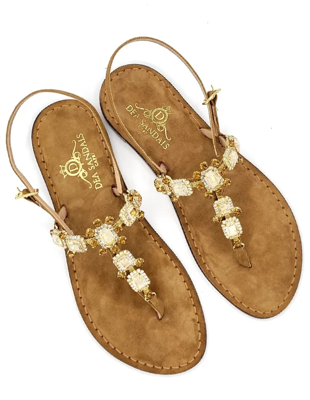 Sandali Gioiello Old Fashion Marrone