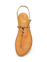 Capri Paradise Jewelled Sandals with orange upper and Memory sole