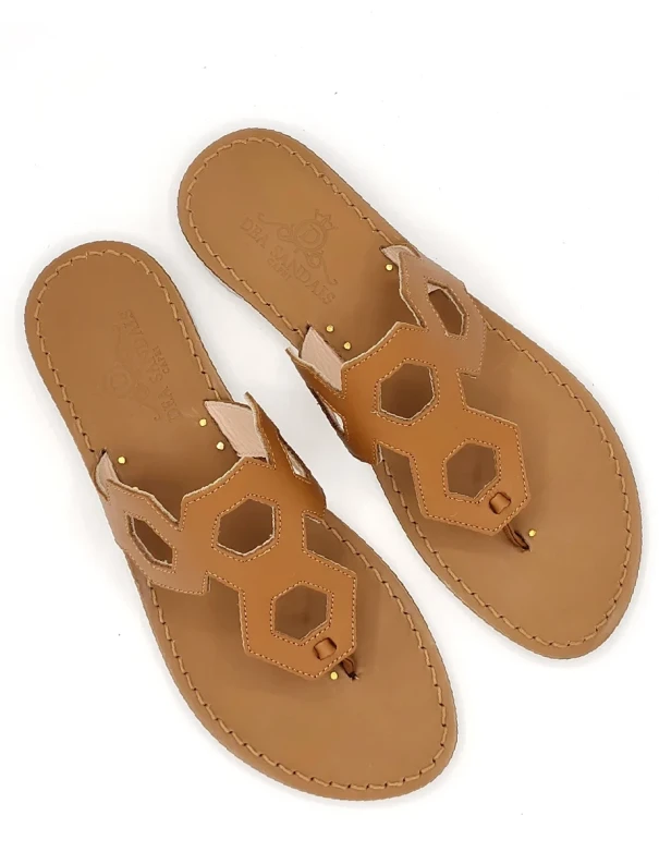 Sandali Exagon Cognac