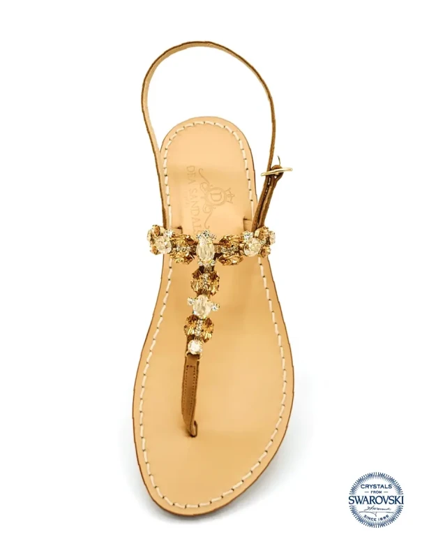 Pizzolungo Suede and Leather Jewel Sandals