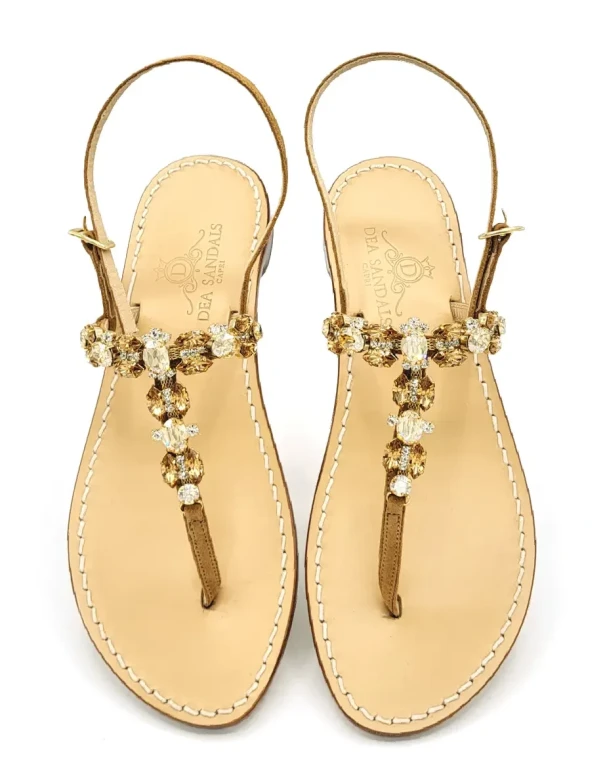 Pizzolungo Suede and Leather Jewel Sandals 2