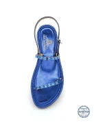 Luna Caprese blue leather sandals