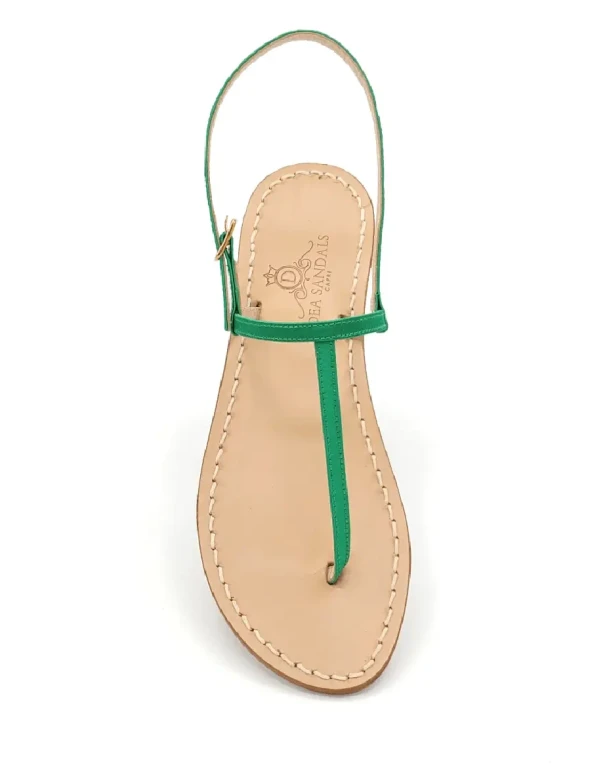 Sandali Capri Verde Pelle