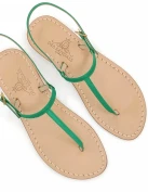 Sandali Capri Verde Pelle