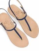 Sandali Capri Blu Pelle