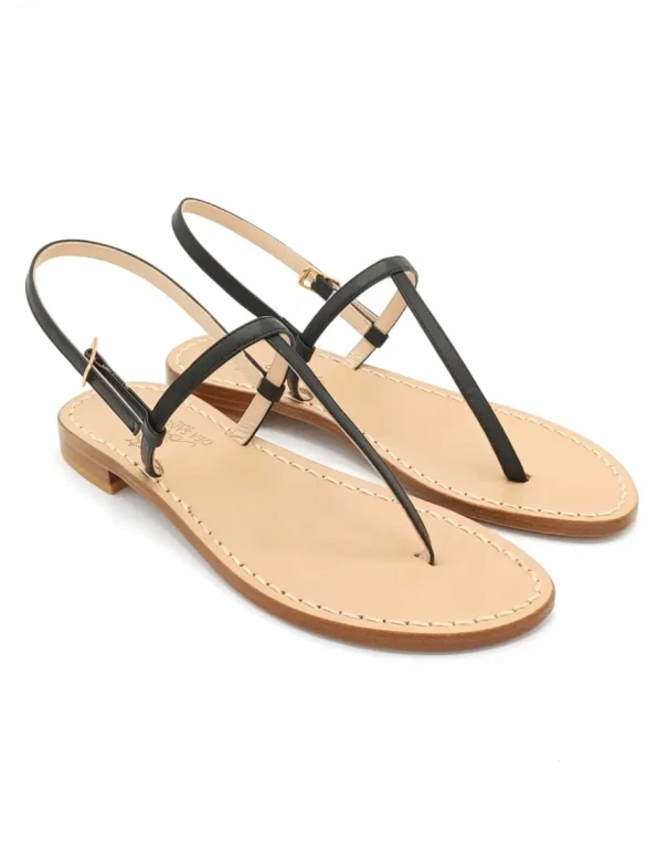 Sandali Capri Nero Pelle 2
