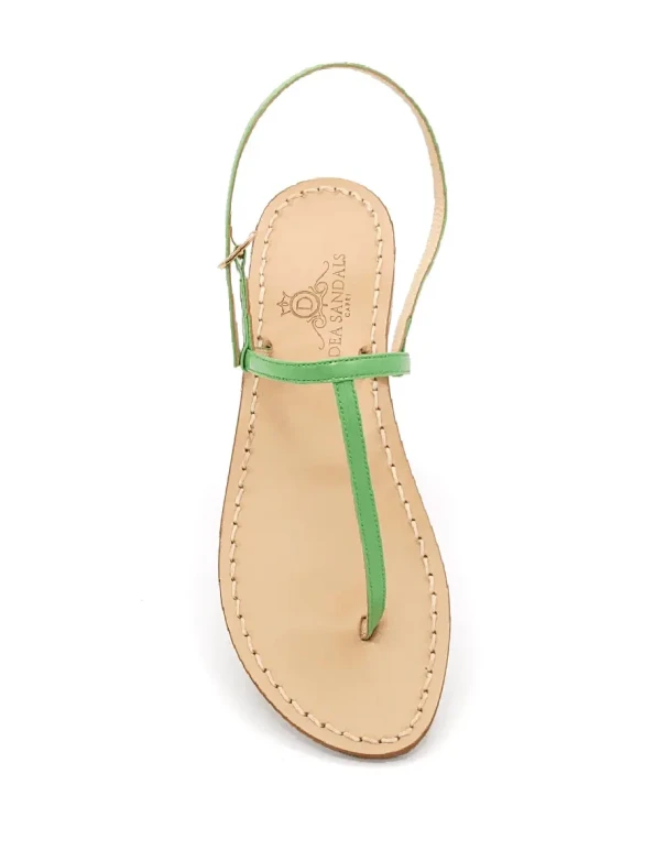 apri Green Patent Leather Flip-Flops
