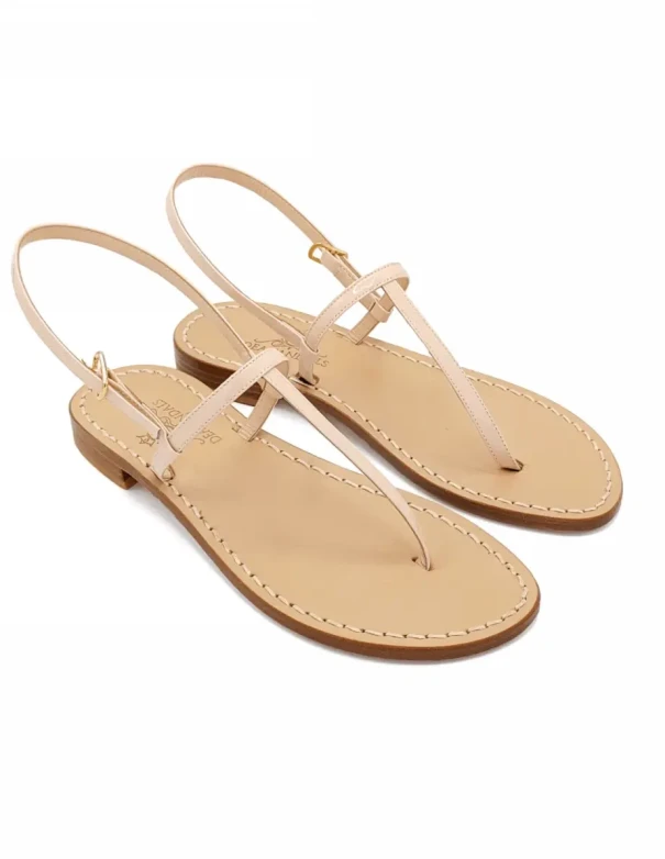 Sandali Capri Vernice Rosa Pelle