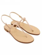 Capri Nude Patent Leather Flip-Flops