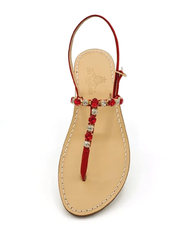 Sandali Capri Gold Red