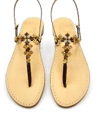 Sandali Gioiello Capri Square Tabacco Ambra