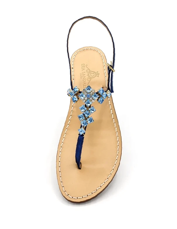 Sandali Gioiello Capri Square Blu Navy