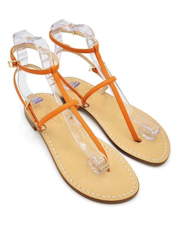 Cute best sale orange sandals