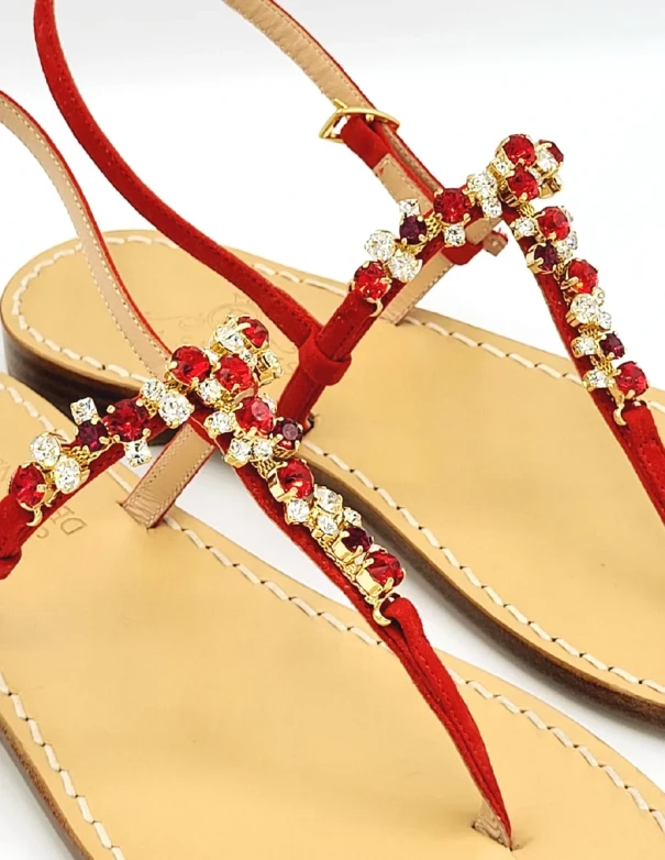 Sandali Gioiello Capri Paradise Rosso