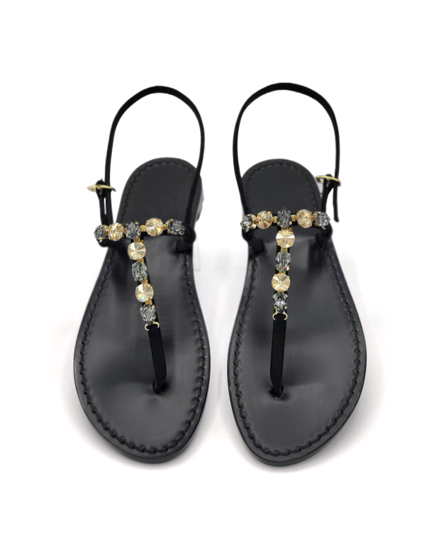 Jeweled Sandals Dea Sandals handmade with Swarovski crystals