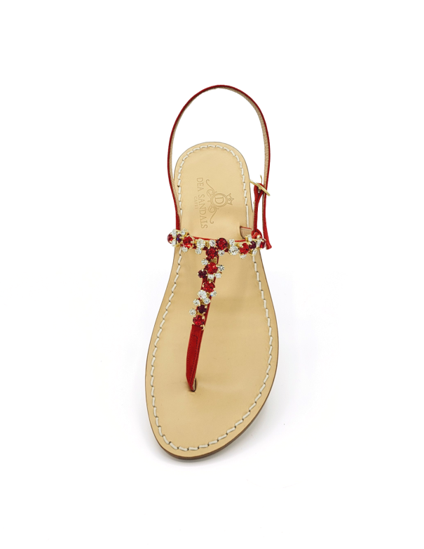 Licampi Red Jewel Sandals