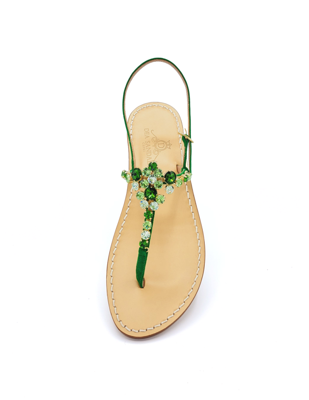 Costa Smeralda Green Jewel Sandals