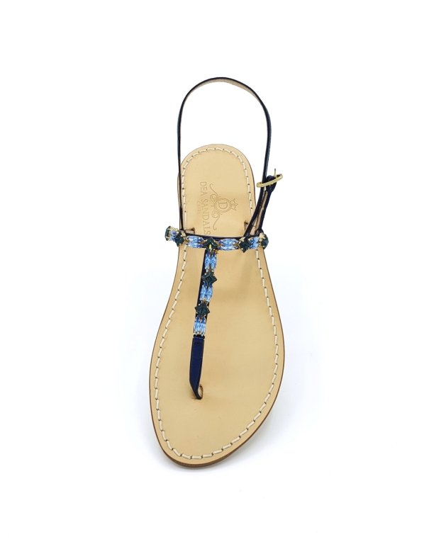 Blue sky woman capri store Sandals - Handmade in Italy