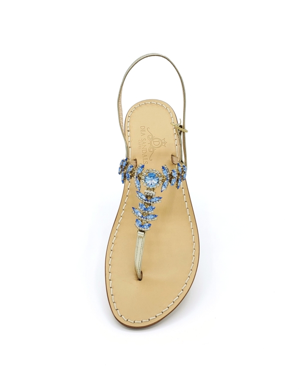 Agave Light Blue Jewel Sandals