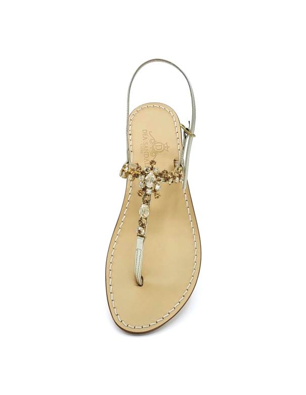 Royal Amber Gold Jewel Sandals