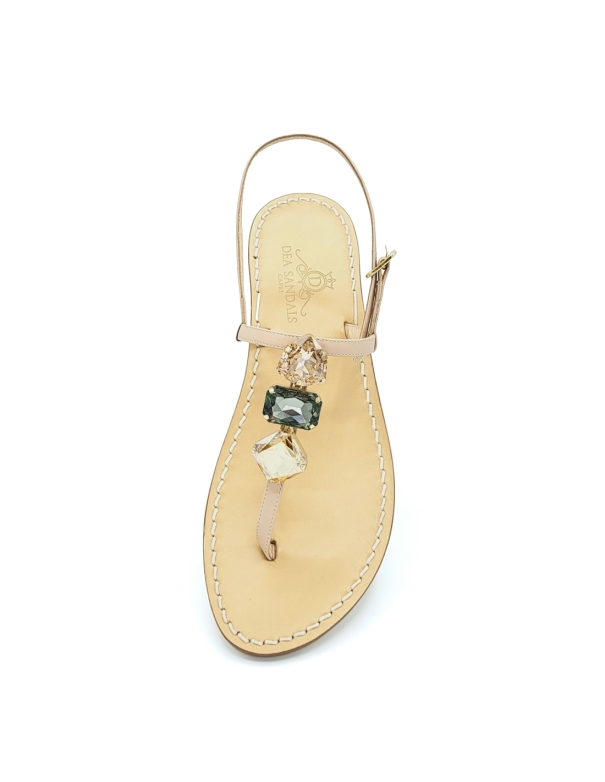Parate Jewel Sandals Amber Gold Gray