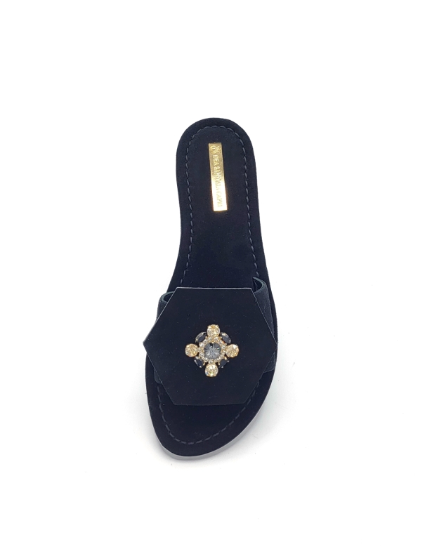 Olimpia Black Jewel Sandals