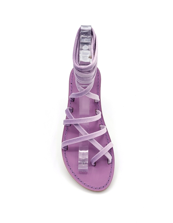 Wisteria Velvet Gladiator Sandals