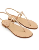 Sandali Capri Laminato Oro Rosa Pelle
