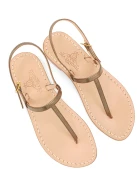 Capri Sandals Anthracite Leather Handmade Capri Sandals