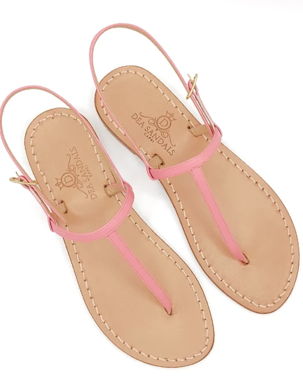 Sandali Capri Rosa Pelle