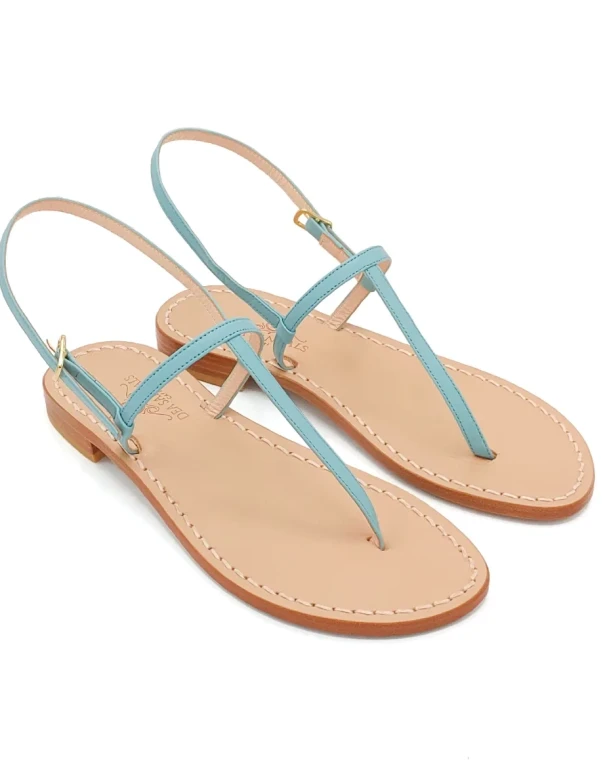 Sandali Capri Celeste Pelle