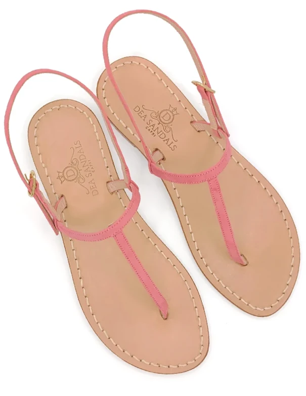 Sandali Capri Rosa Geranio Camoscio
