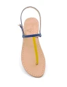Sandali Capri Giallo Blu Pelle