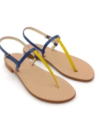 Sandali Capri Giallo Blu Pelle