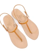 Sandali Capri Stampa Pitone Arancio