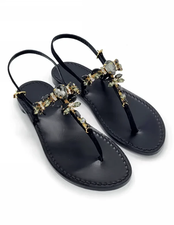 Sandali Gioiello Stella Nero 2