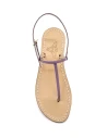Wisteria Patent Leather Capri Sandals, thong sandals wisteria patent