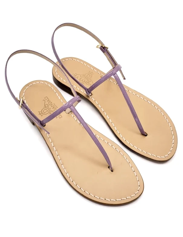 Sandali Capri Vernice Glicine Pelle