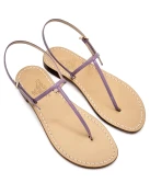 Sandali Capri Vernice Glicine Pelle
