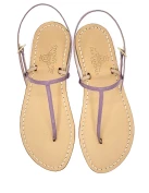 Sandali Capri Vernice Glicine Pelle