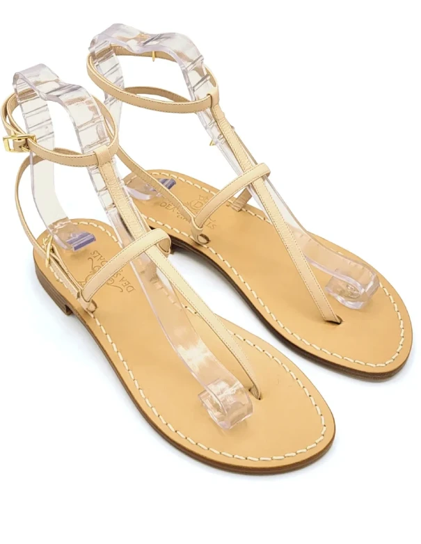 Sandali alla caviglia Beige Nude