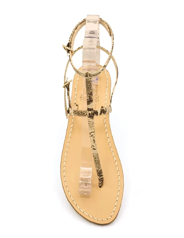 Rock Python Ankle Sandals – Python Print Flip Flops