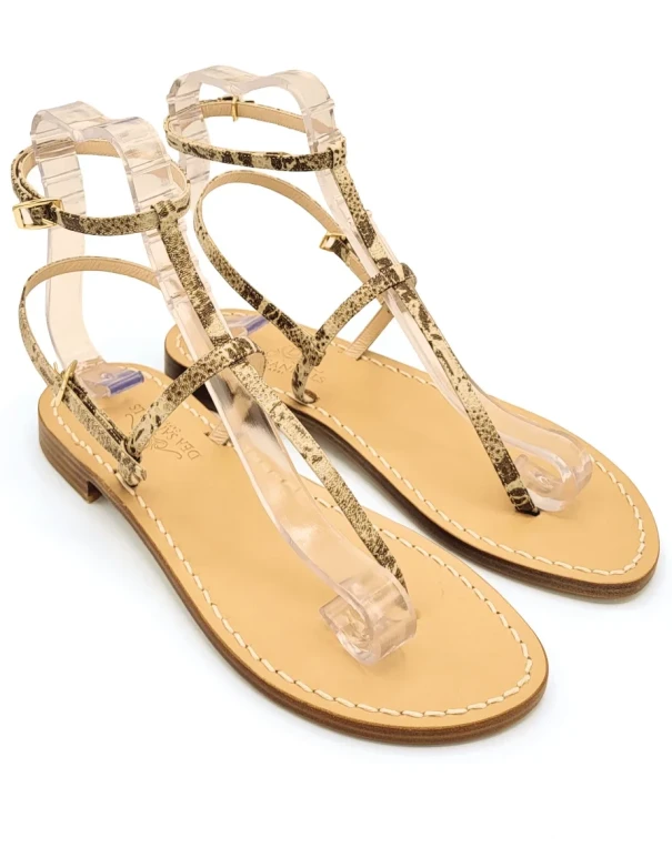Rock Python Ankle Sandals – Python Print Flip Flops