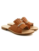 Sandali Marty frange Cuoio