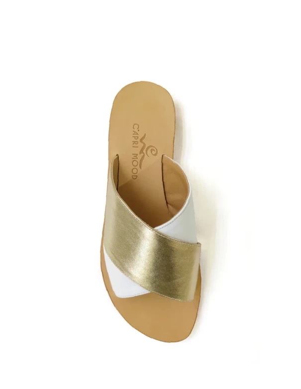 Sandali Solange Bianco e Oro