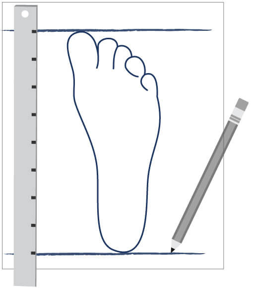 Rilevamento misura del piede